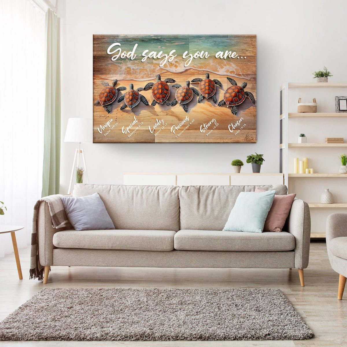 God Says You Are Faith Sign by Tailored Canvases