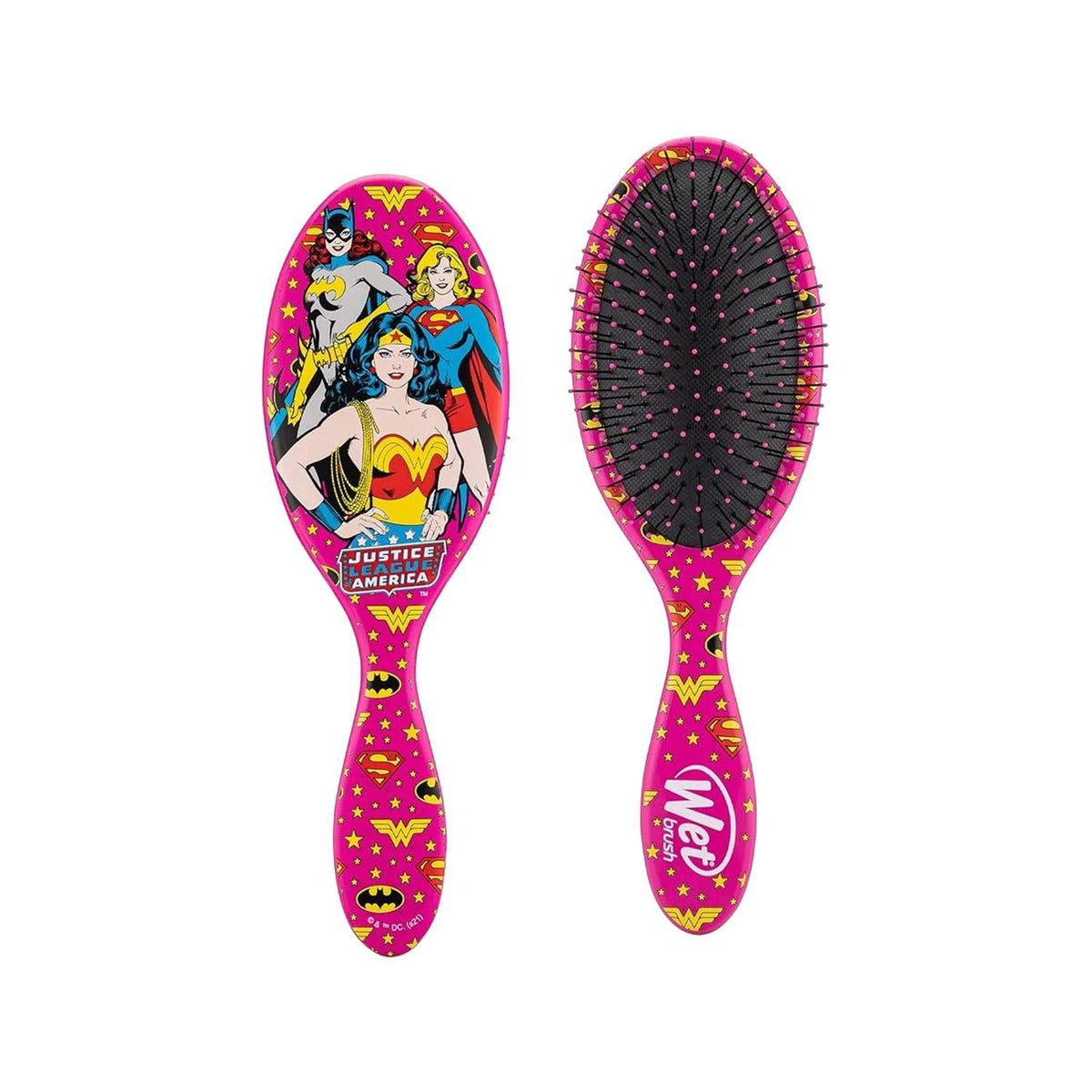Wet Brush Justice League Wonder Woman Hair Brush - Detangling Brush for Fans of DC Comics Characters by Beauty Care Bag
