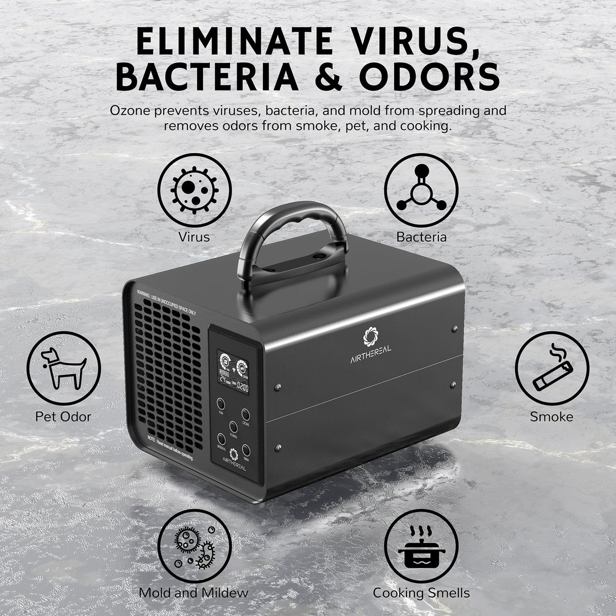 MA10K-PRO Smart WiFi Ozone Generator by Airthereal