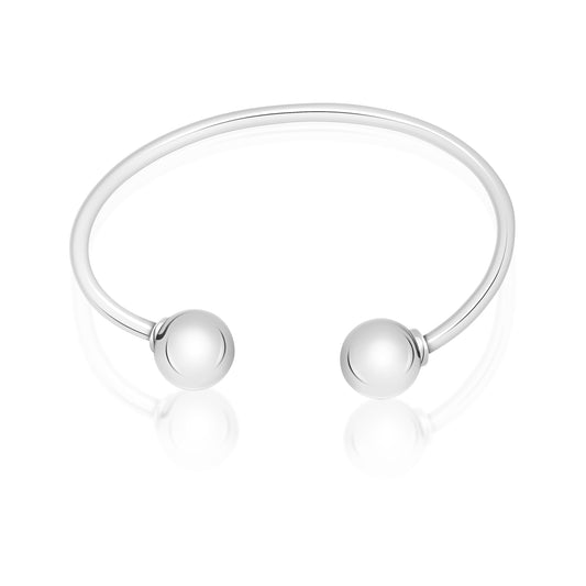 MASSETE Sterling Silver 925 Ball Wire Bracelet Bangle by Massete