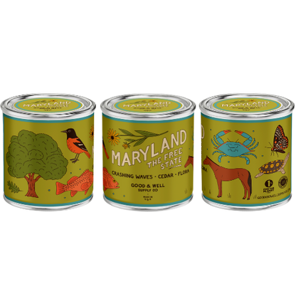 Maryland State Candle by Good & Well Supply Co.