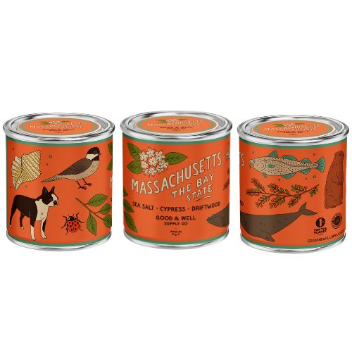 Massachusetts State Candle by Good & Well Supply Co.