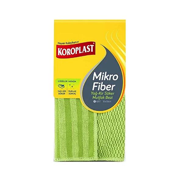 Koroplast Microfiber Cleaning Cloth for Kitchen - Effective Grease & Dirt Remover, Durable & Reusable by Beauty Care Bag