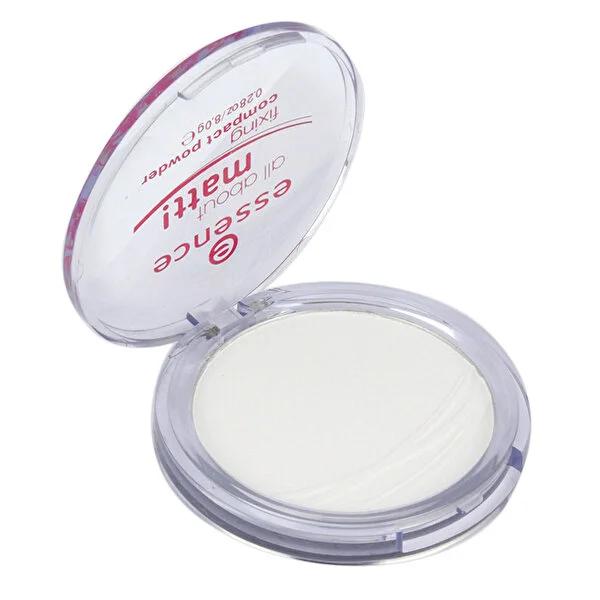Essence Matt Fixing Compact Face Powder - Long Lasting Oil Control, Smooth Matte Finish - Perfect for Oily Skin & Makeup Setting - 8 gr by Beauty Care Bag
