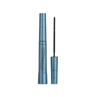 L'Oreal Paris Telescopic Waterproof Mascara - Black Lengthening Mascara for Long, Defined Lashes - Smudge-Proof, All-Day Wear by Beauty Care Bag