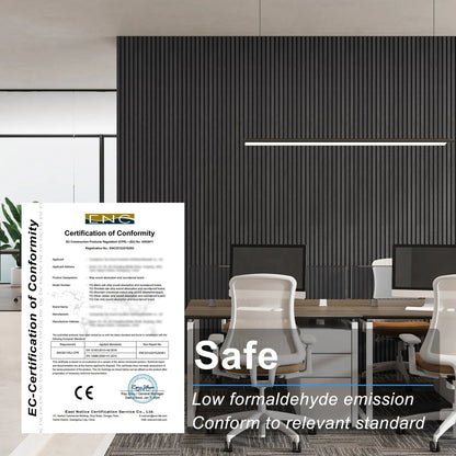 MDF Acoustic Slat Wood Wall Panels by HAUSVITA