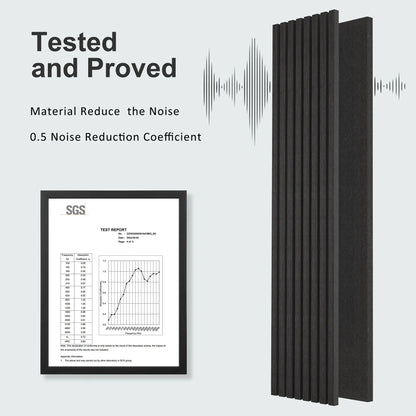 MDF Acoustic Slat Wood Wall Panels by HAUSVITA