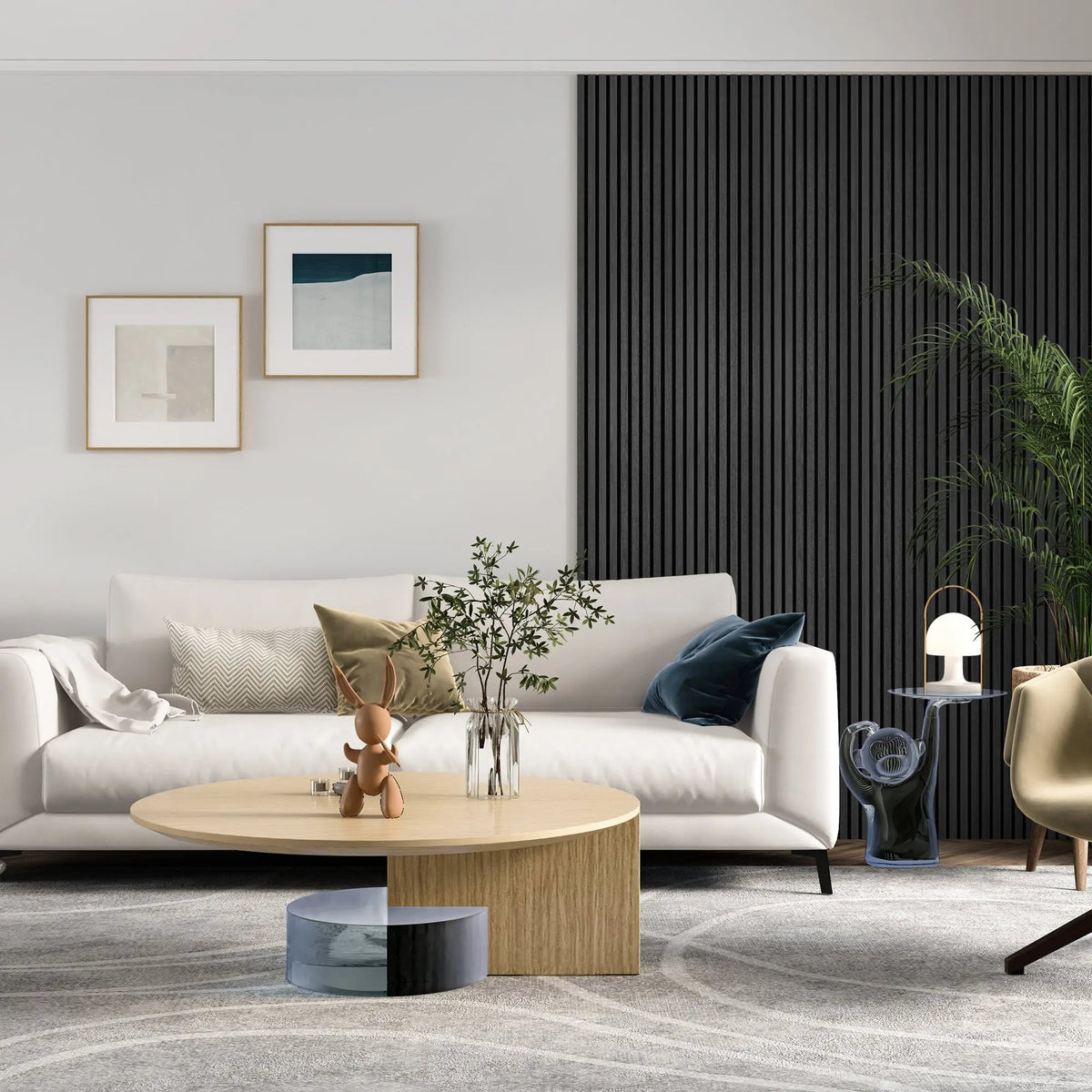 MDF Acoustic Slat Wood Wall Panels by HAUSVITA