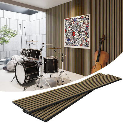 MDF Acoustic Slat Wood Wall Panels by HAUSVITA