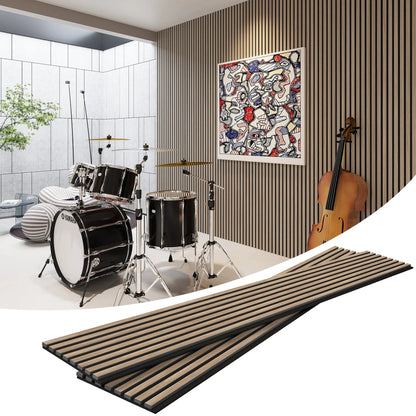 MDF Acoustic Slat Wood Wall Panels by HAUSVITA