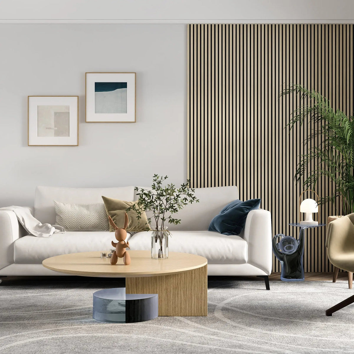 MDF Acoustic Slat Wood Wall Panels by HAUSVITA