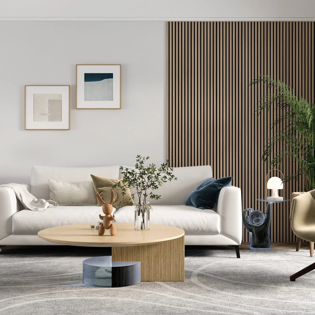 MDF Acoustic Slat Wood Wall Panels by HAUSVITA