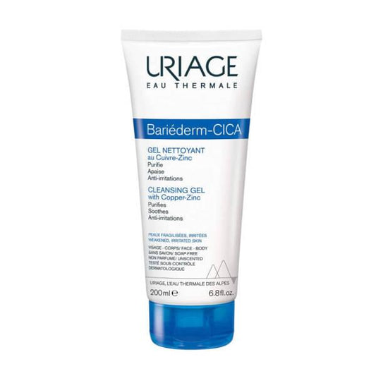 Uriage Bariederm Cleansing Cica Gel - Gentle, Fragrance-Free Skincare for Dry, Sensitive Skin by Beauty Care Bag