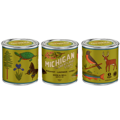 Michigan State Candle by Good & Well Supply Co.