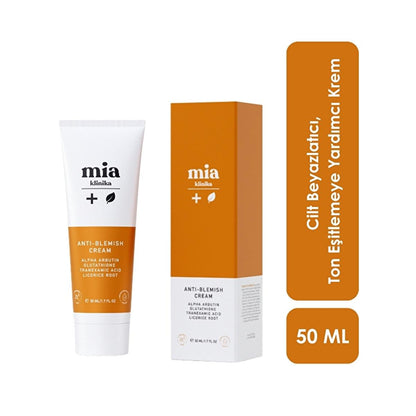 Mia Klinika brightening cream with arbutin and glutathione