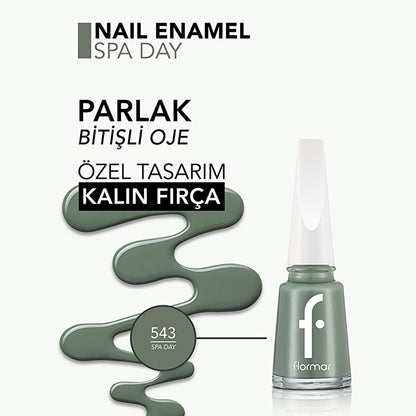 Flormar Nail Enamel Intense Pigment Nail Polish - Long Lasting & Nourishing by Beauty Care Bag