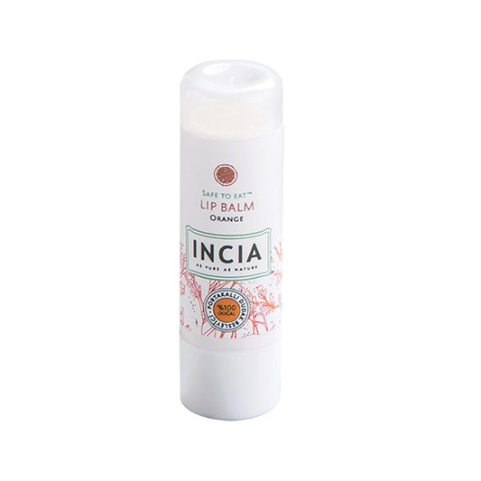 INCIA Orange Flavor Lip Balm - Moisturizing, Portable, 6g - INCIA lip balm, orange flavor lip balm, moisturizing lip balm by Beauty Care Bag
