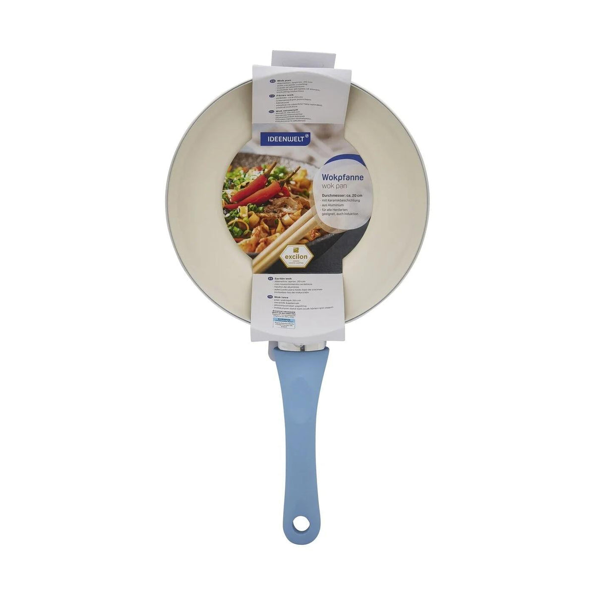 Ideenwelt Ceramic Coated Green Wok Pan 20cm by Beauty Care Bag