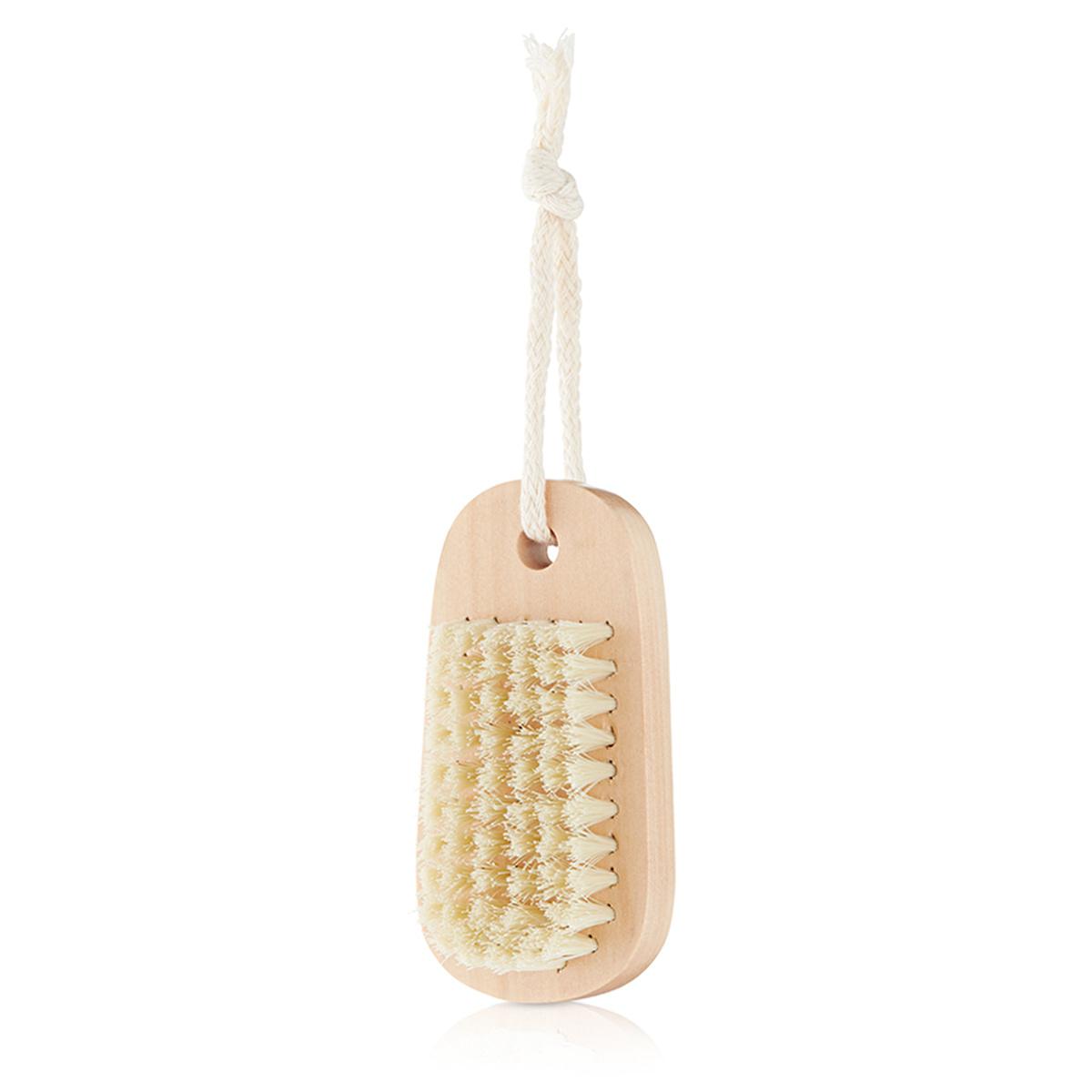 Eklips Wooden Nail Brush - Gentle Nail Cleaning Brush for Manicures & Pedicures | Portable Nail Care Tool by Beauty Care Bag