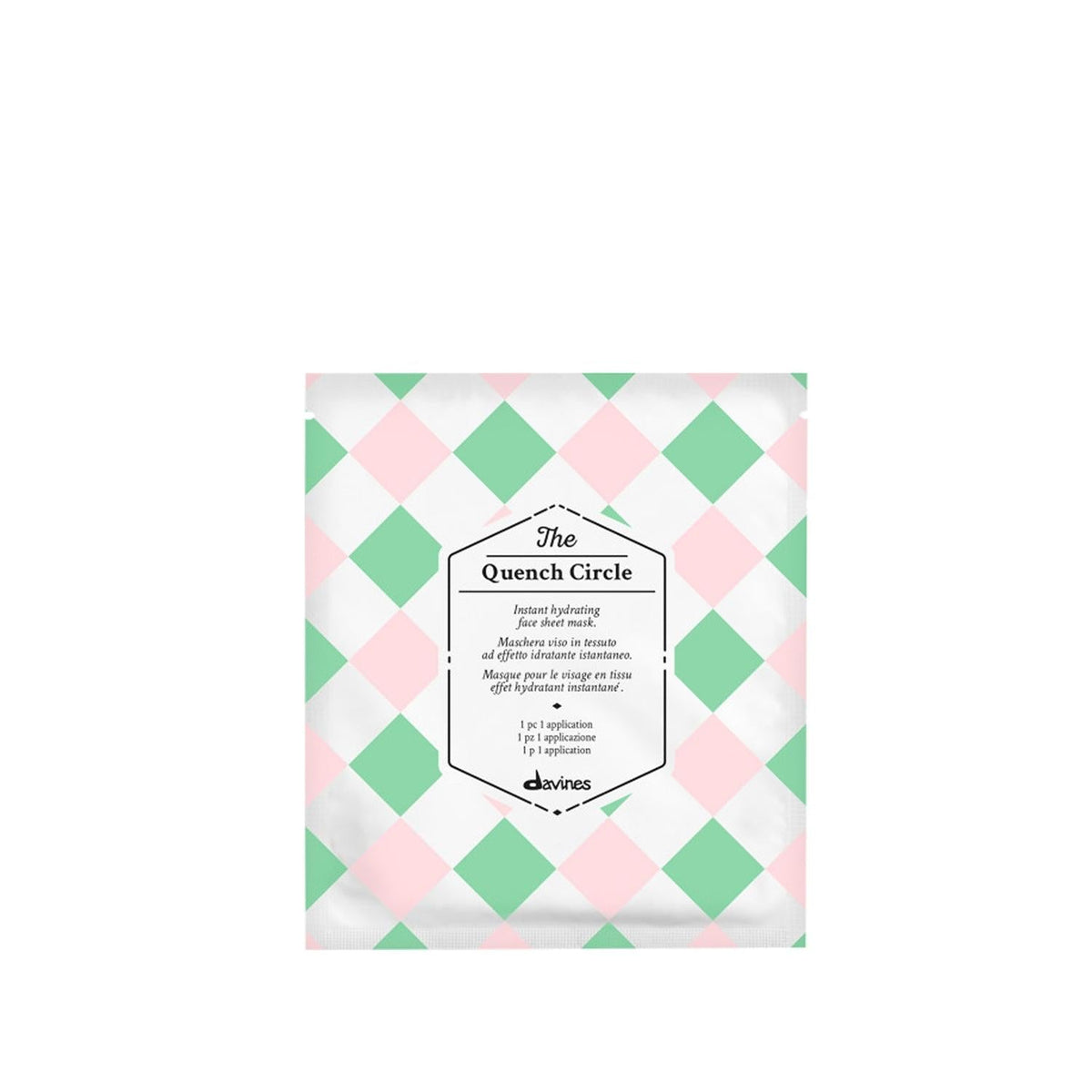 Davines The Quench Circle Hydrating Face Mask - Luxurious Skincare for Dry Skin, 1.69 fl oz by Beauty Care Bag