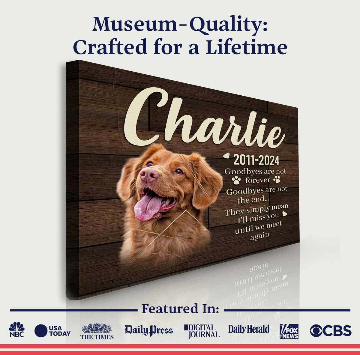 Pet Memorial Sign VIII by Tailored Canvases