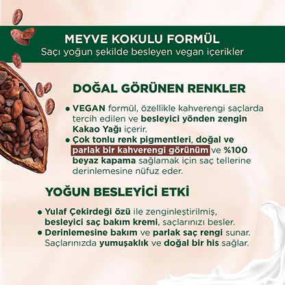 Palette Natural Hair Dye - Gece Mavisi (Night Blue) Permanent Hair Color with Natural Ingredients by Beauty Care Bag