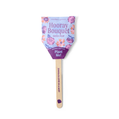 Plantable Wildflower Seed Pop Gift | Modern Sprout by Rust & Cinder