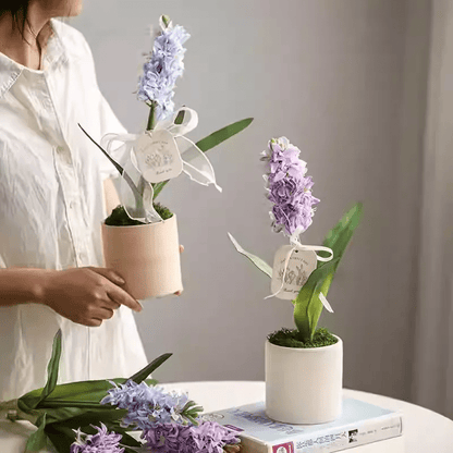 Spring Artificial Hyacinth Stem 16" Tall by RusticReach