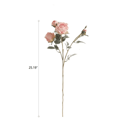 Miriya Large Rose Flower Stem 25.2" Tall by RusticReach