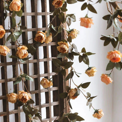 Artificial Small Peony Flower Vine 65" Long by RusticReach