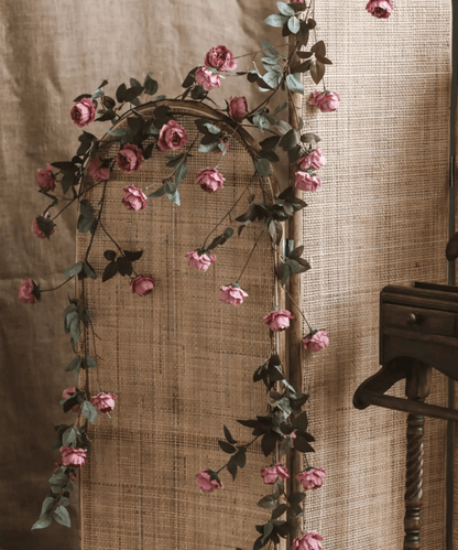 Artificial Small Peony Flower Vine 65" Long by RusticReach