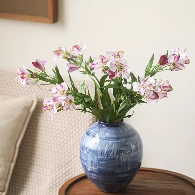 Artificial Peruvian Lily Stem 29.5" Tall by RusticReach
