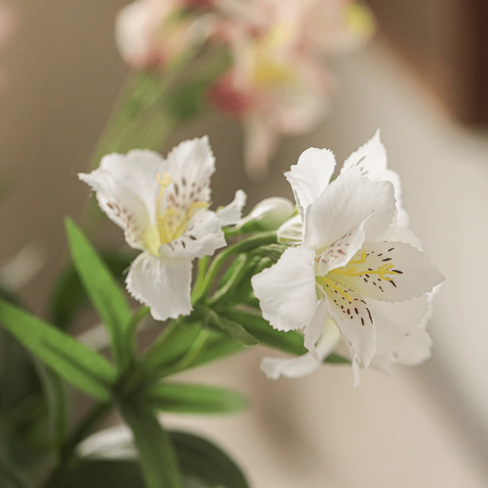 Artificial Peruvian Lily Stem 29.5" Tall by RusticReach