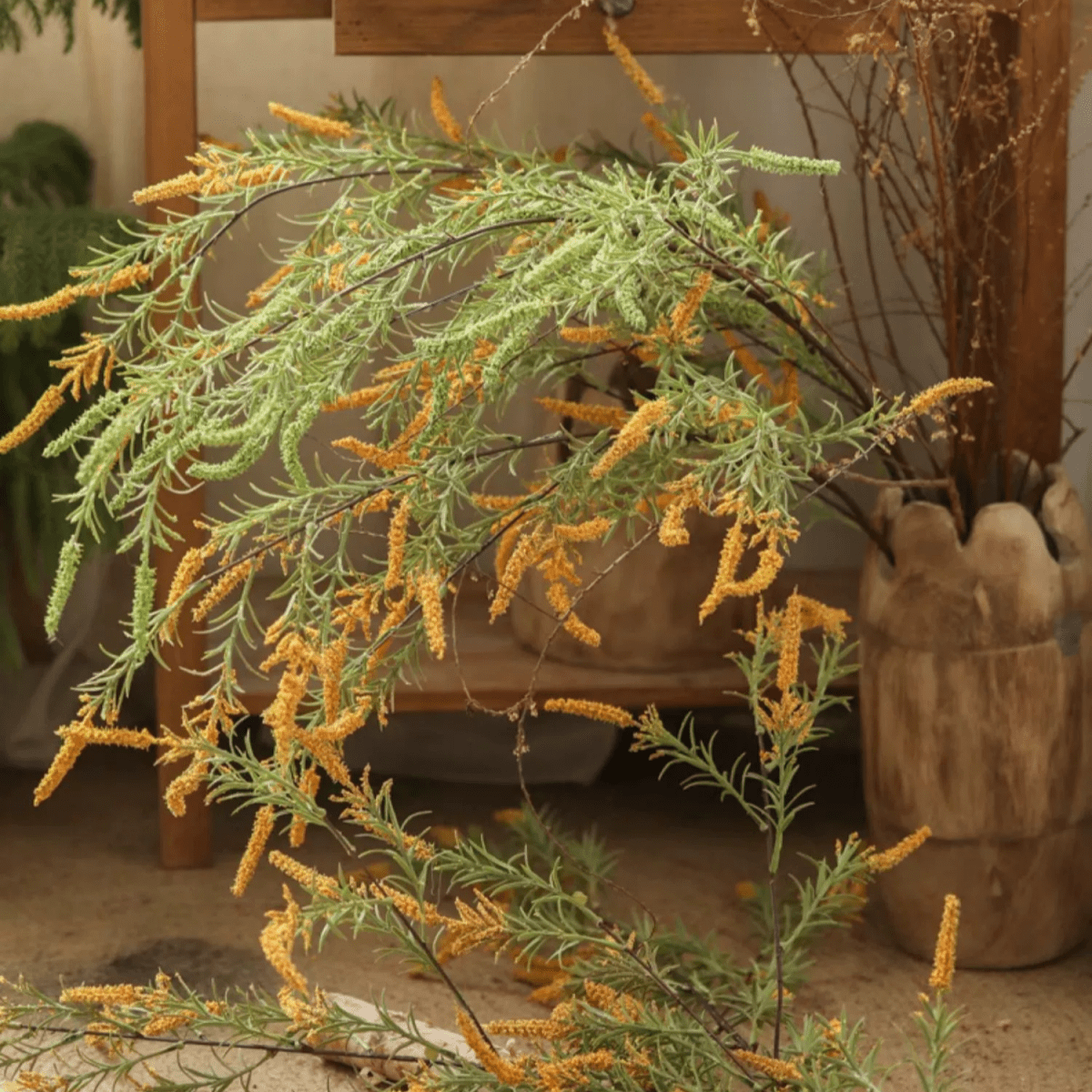 Artificial Large Rosemary Stem 49" Tall by RusticReach