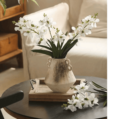 Faux Vanda Orchid Stem 24" Tall by RusticReach