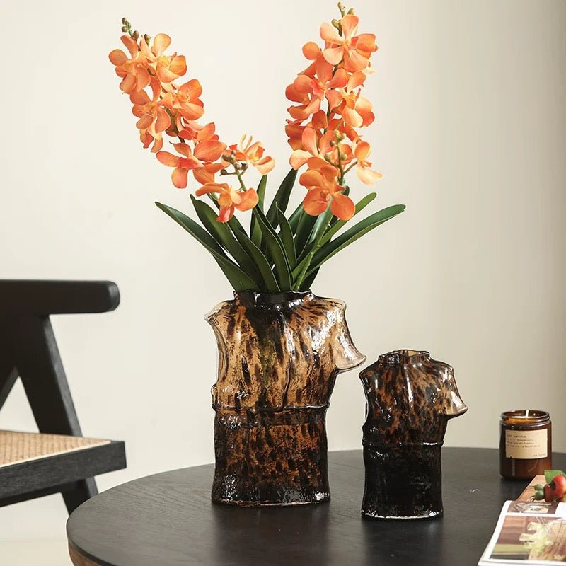 Faux Vanda Orchid Stem 24" Tall by RusticReach