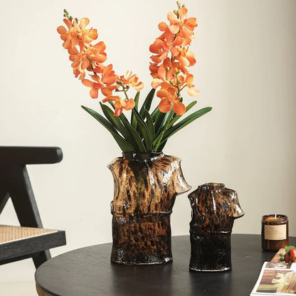 Faux Vanda Orchid Stem 24" Tall by RusticReach
