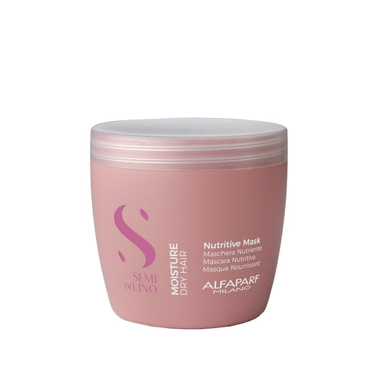 Alfaparf Semi Di Lino Moisture Nutritive Hair Mask - Deep Hydration, Frizz Control & Shine for Dry, Damaged Hair - Professional Grade 500ml by Beauty Care Bag