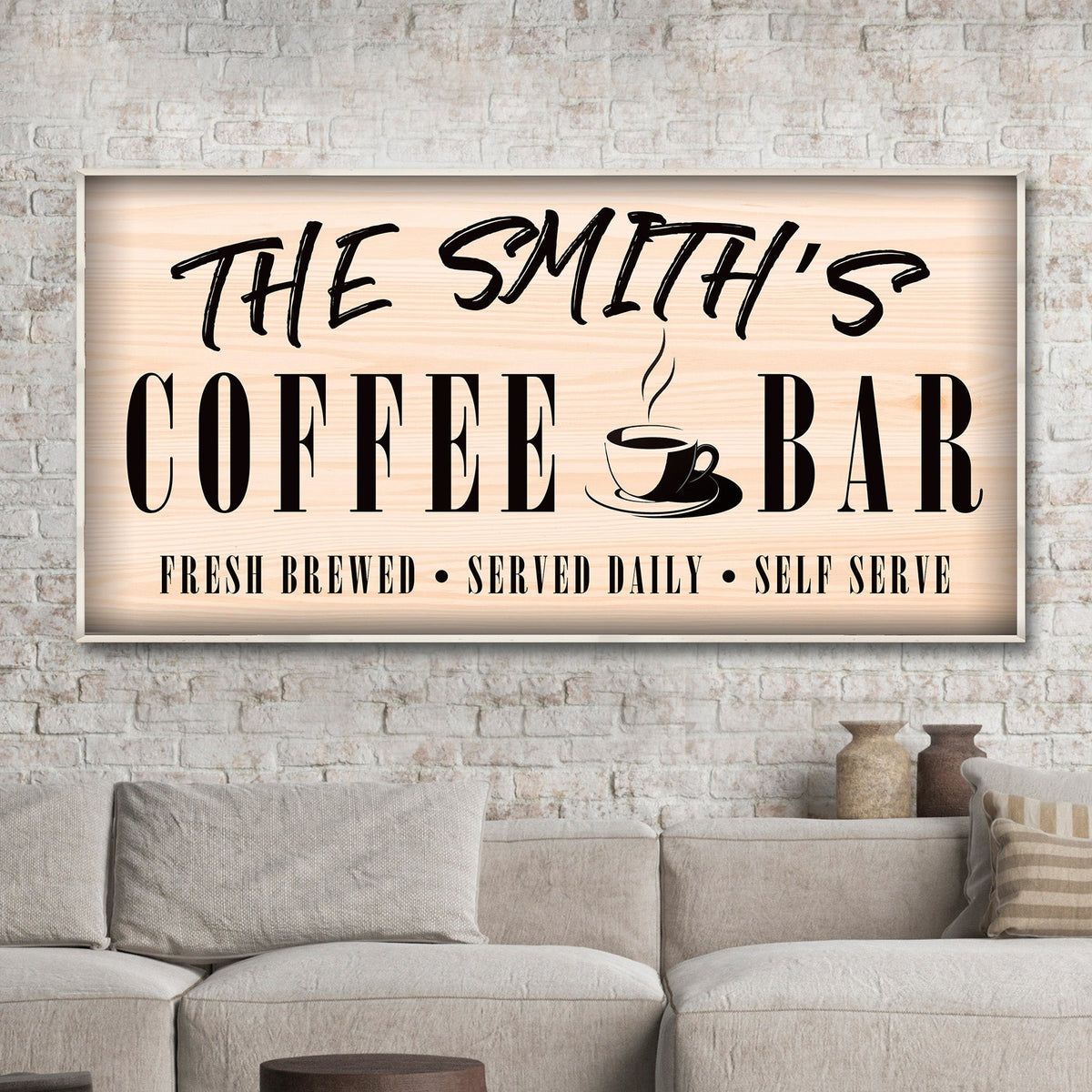 Coffee Bar Sign II by Tailored Canvases