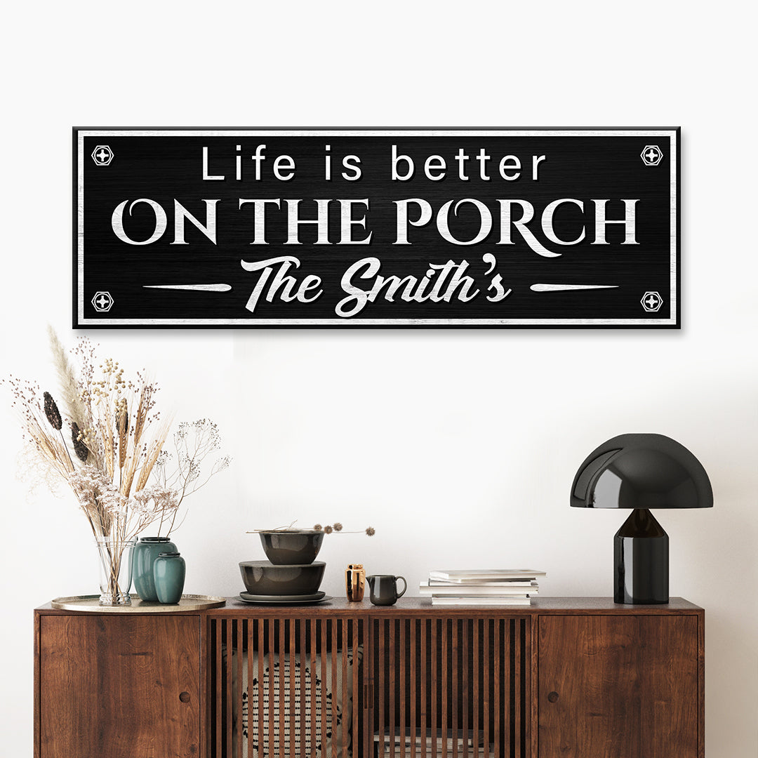 Family Name Porch Sign by Tailored Canvases