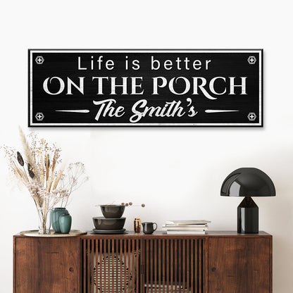 Family Name Porch Sign by Tailored Canvases