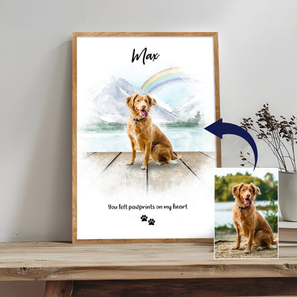 Pet Memorial Rainbow Bridge Sign by Tailored Canvases