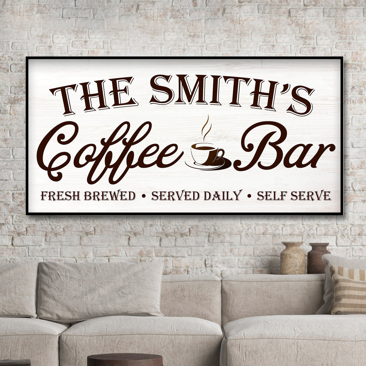 Coffee Bar Sign II by Tailored Canvases
