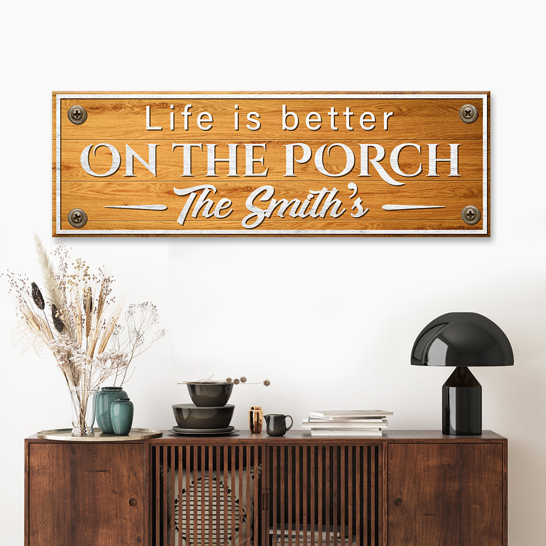 Family Name Porch Sign by Tailored Canvases
