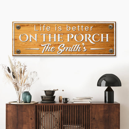 Family Name Porch Sign by Tailored Canvases