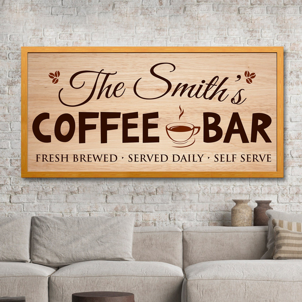 Coffee Bar Sign II by Tailored Canvases