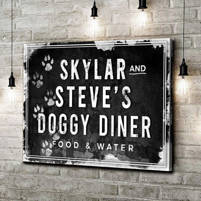 Doggy Diner Sign by Tailored Canvases
