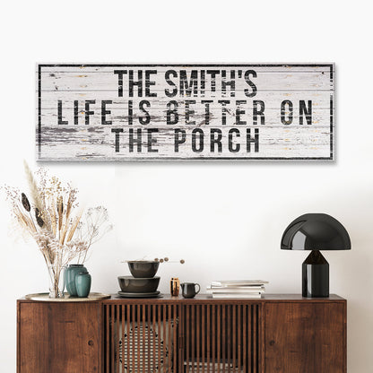 Family Name Porch Sign by Tailored Canvases