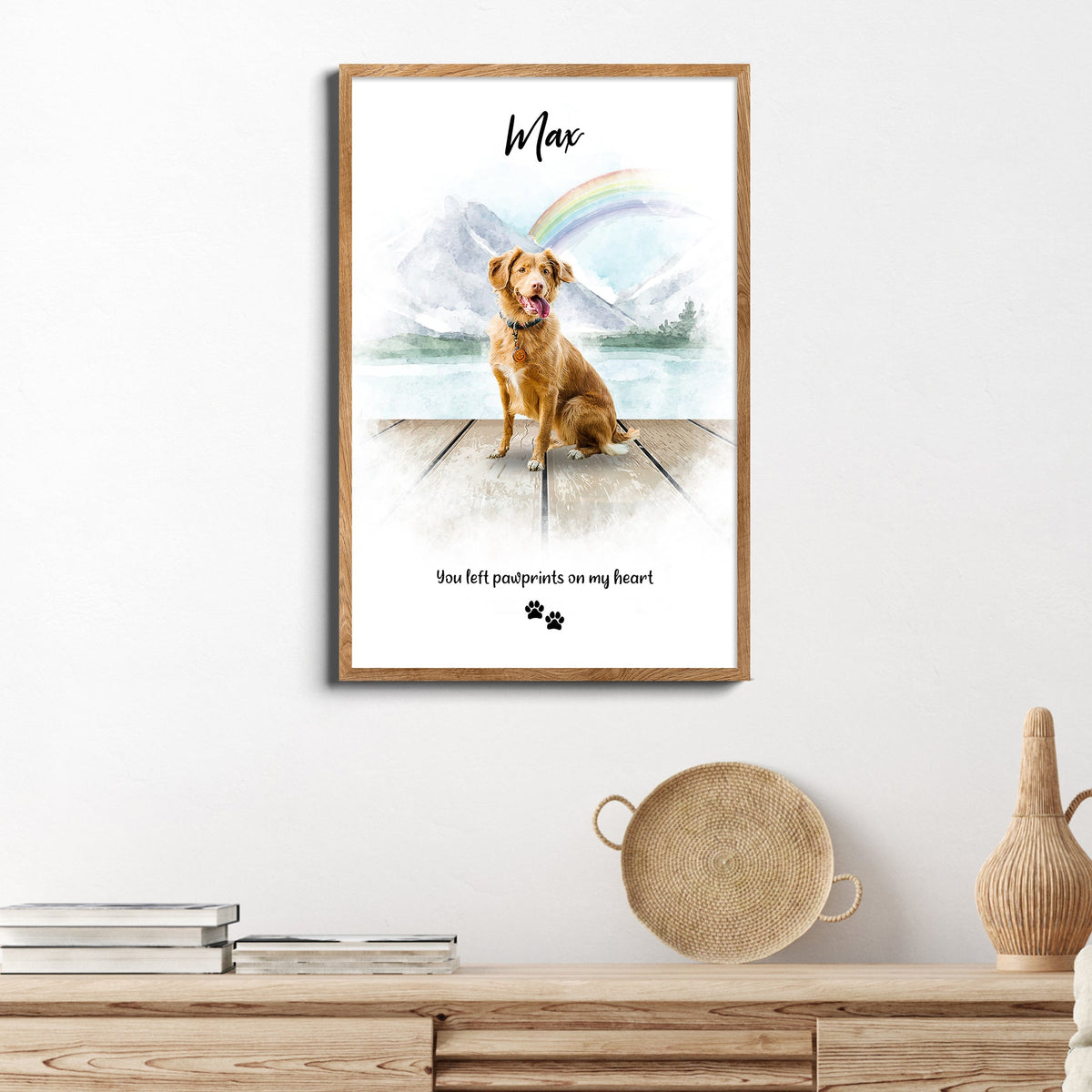 Pet Memorial Rainbow Bridge Sign by Tailored Canvases
