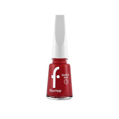 Flormar Quick Dry Nail Polish Red Flag 004 Fast Drying by Beauty Care Bag